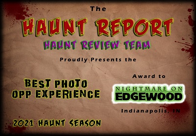 Haunt Report 2021 Award for Best Photo Opp Experience