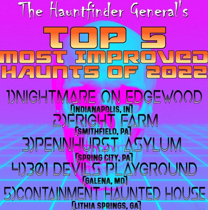 Top 5 Most Improved Haunted Houses 2022