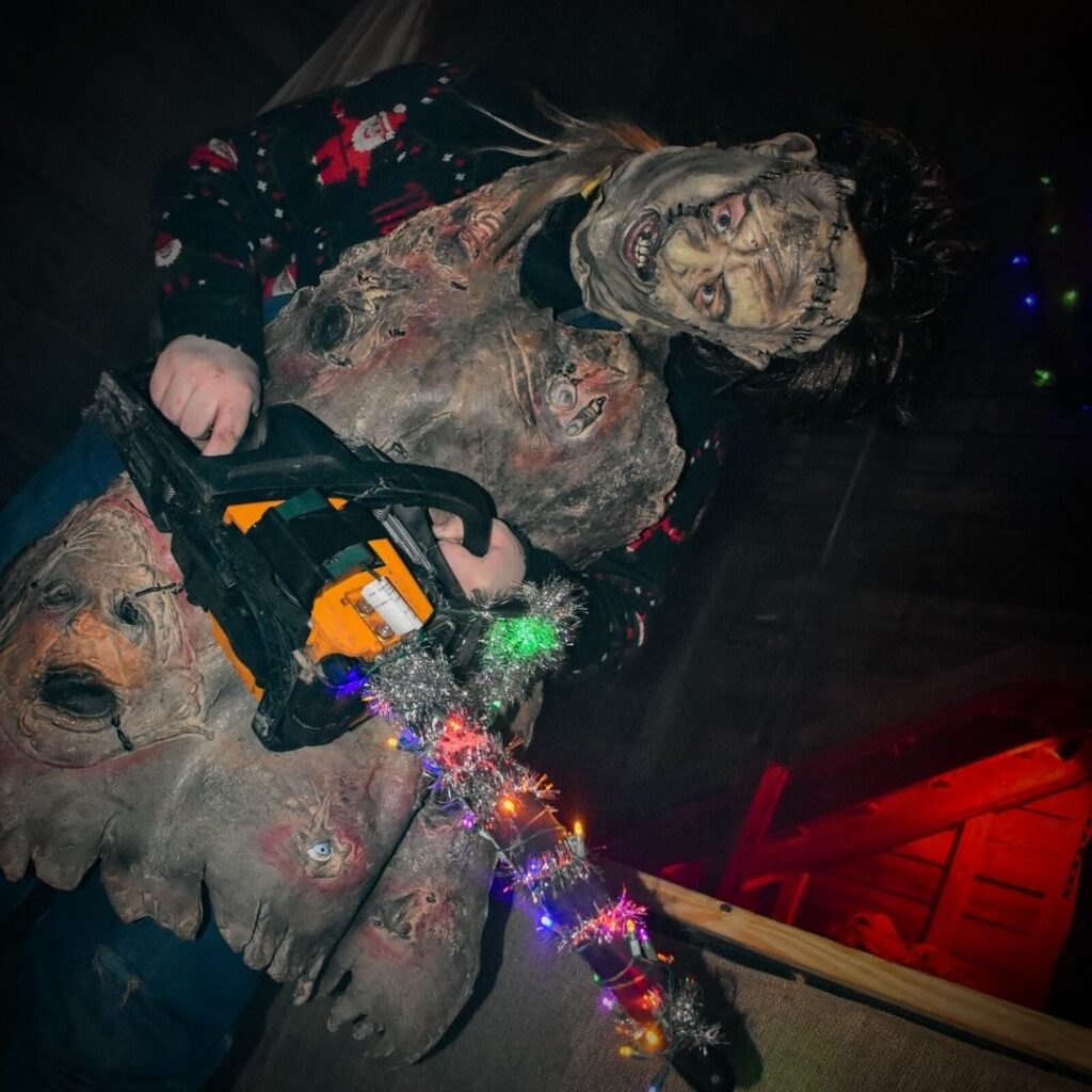 Festive Leatherface - Holiday Nightmares at Nightmare on Edgewood