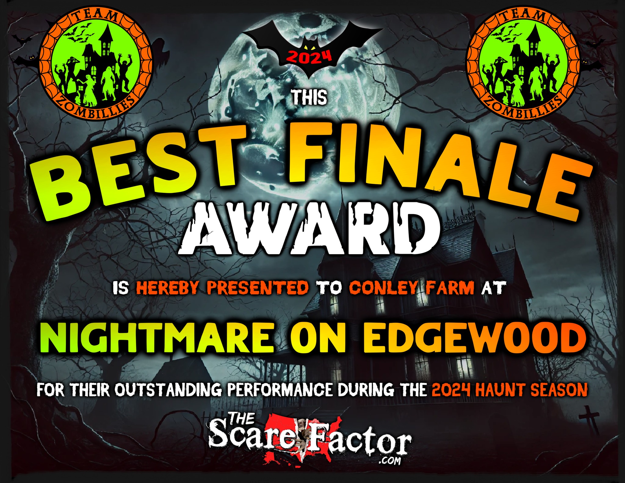 Best Finale Award - Nightmare on Edgewood