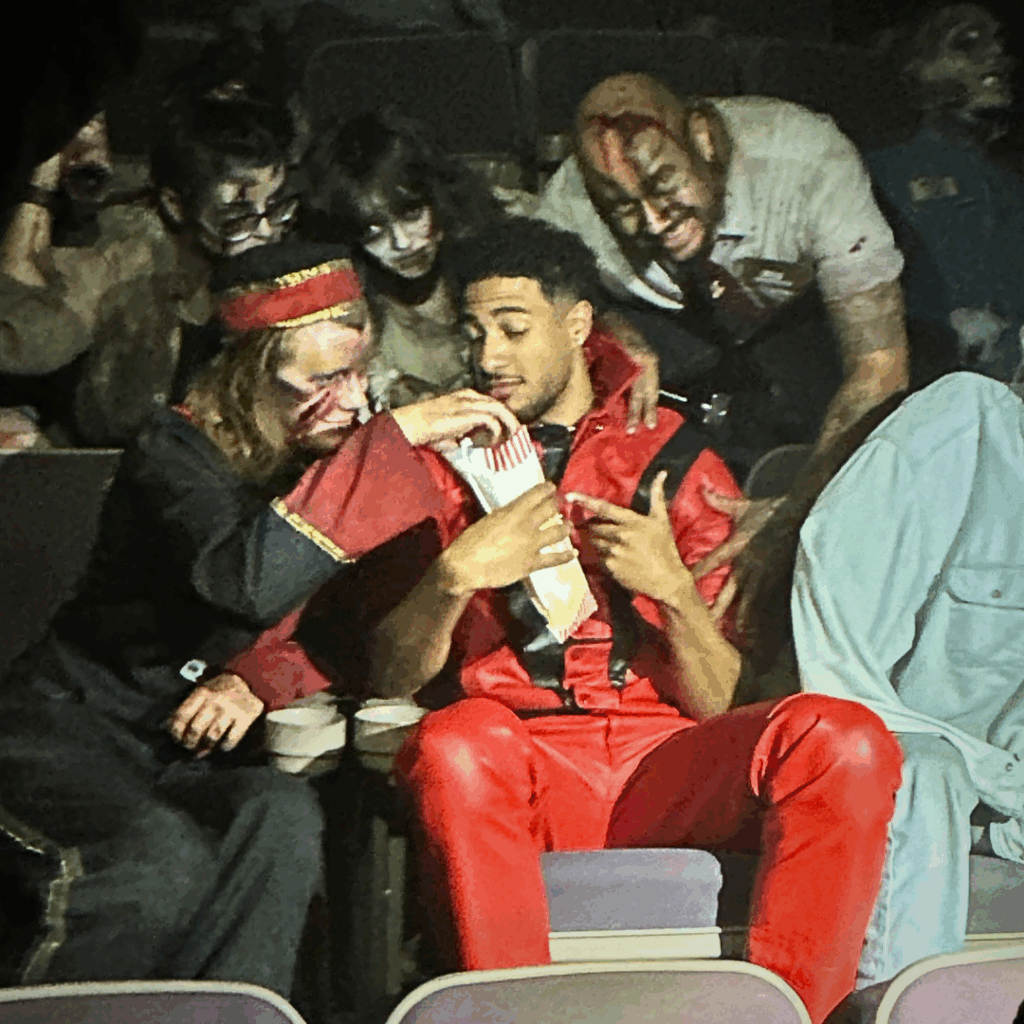 Tyrese Haliburton behind the scenes photo shoot at Nightmare on Edgewood