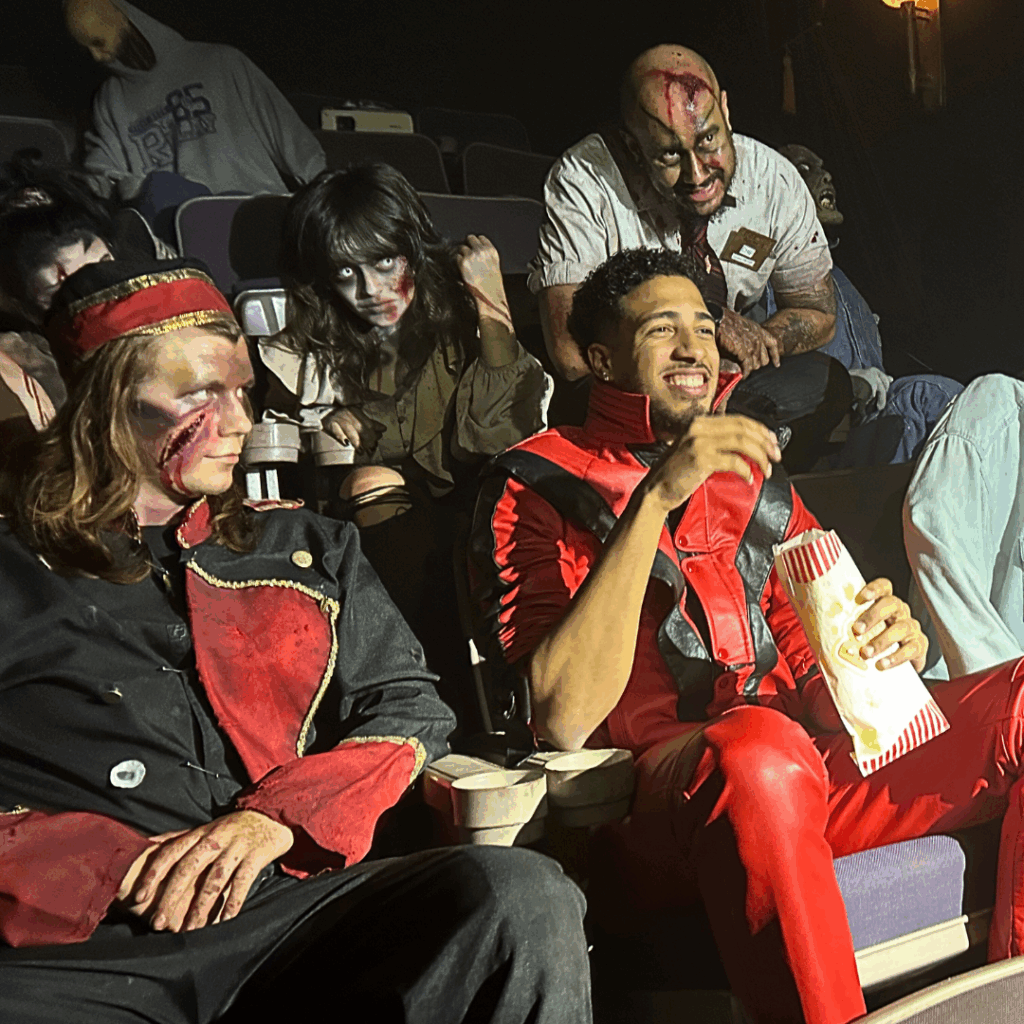 Tyrese Haliburton behind the scenes photo shoot at Nightmare on Edgewood