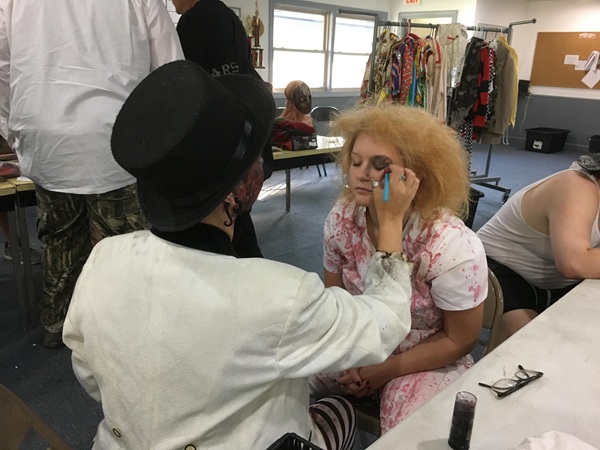 green room at Nightmare on Edgewood at Edgewood Athletic Association