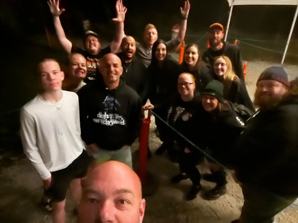 Nightmare on Edgewood crew outing to Thirteenth Hour