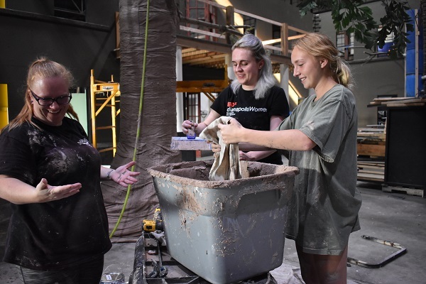Nightmare on Edgewood set design team working