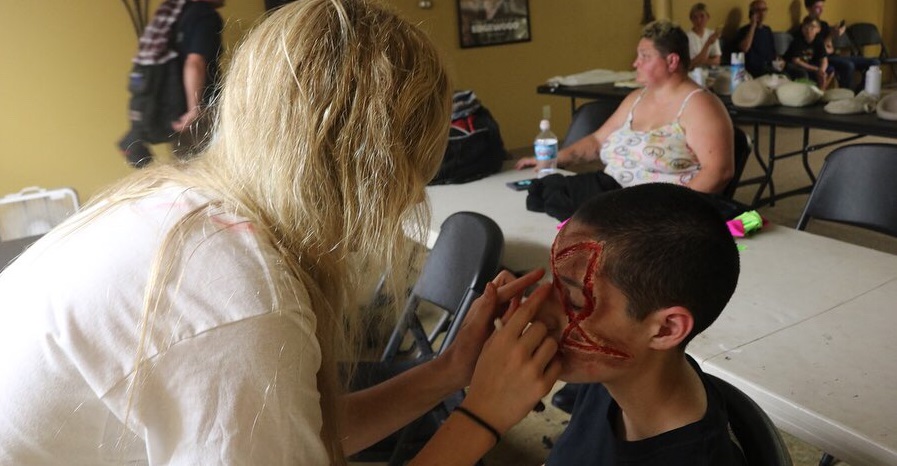 Nightmare on Edgewood mkaeup artist