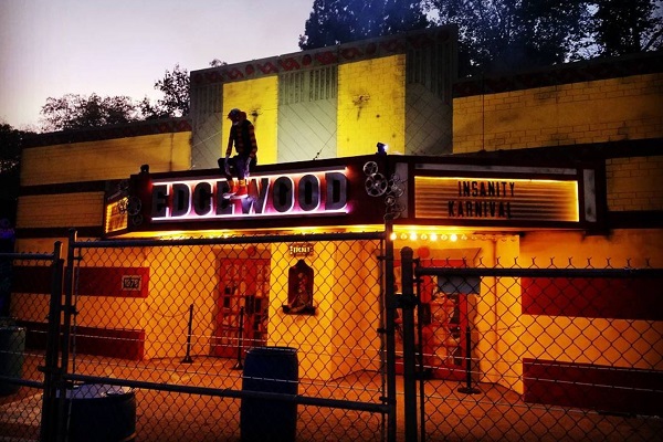 Nightmare on Edgewood theater facade