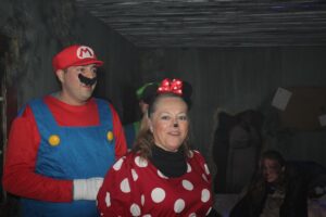 Dressing in costume for Halloween at Nightmare on Edgewood