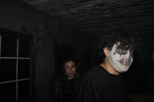 Dressing in costume for Halloween at Nightmare on Edgewood