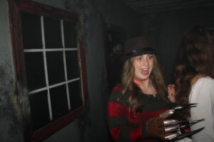 Dressing in costume for Halloween at Nightmare on Edgewood