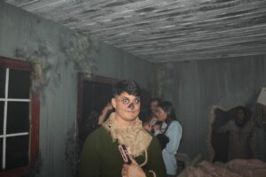 Dressing in costume for Halloween at Nightmare on Edgewood