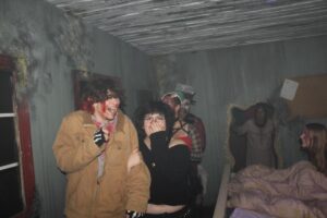 Dressing in costume for Halloween at Nightmare on Edgewood