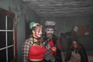 Dressing in costume for Halloween at Nightmare on Edgewood