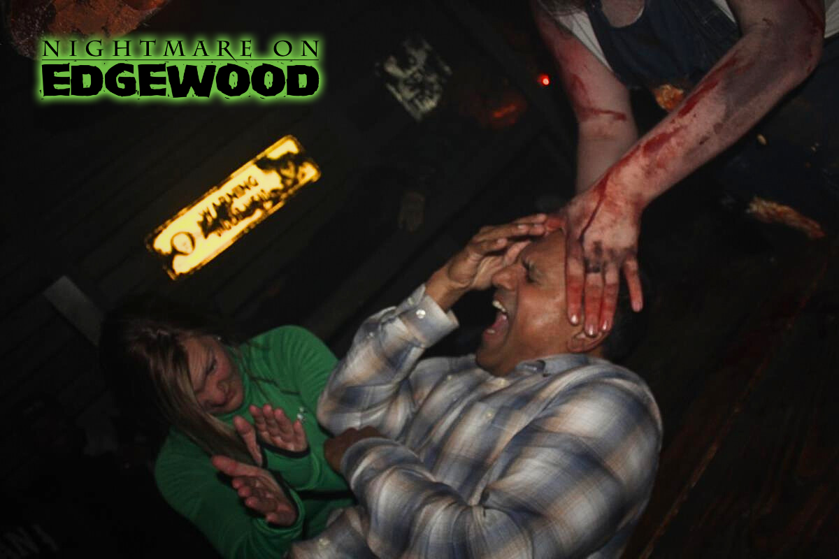 Nightmare on Edgewood - Jump Scare Customer Reaction Photo