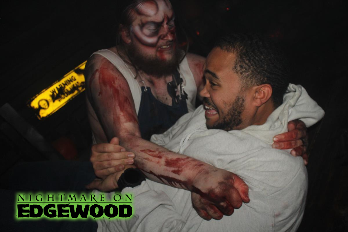 Nightmare on Edgewood - Jump Scare Customer Reaction Photo