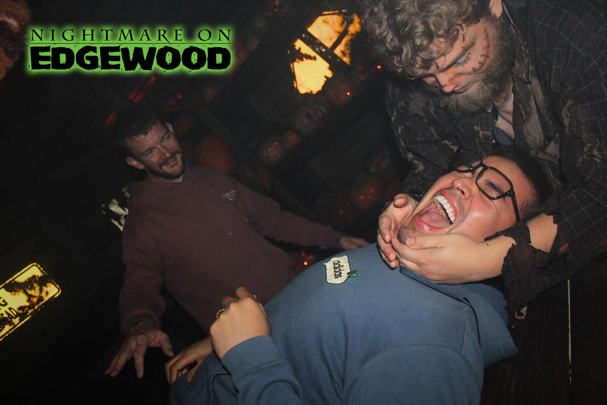 Nightmare on Edgewood - Jump Scare Customer Reaction Photo